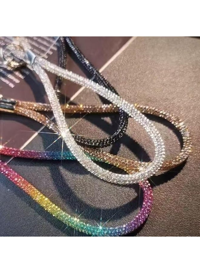 سوار معصم كريستالي فاخر للهاتف المحمول - تعليقة "لانيرد" مرصعة بالألماس اللامع لحماية وأناقة هاتفك - Image 2
